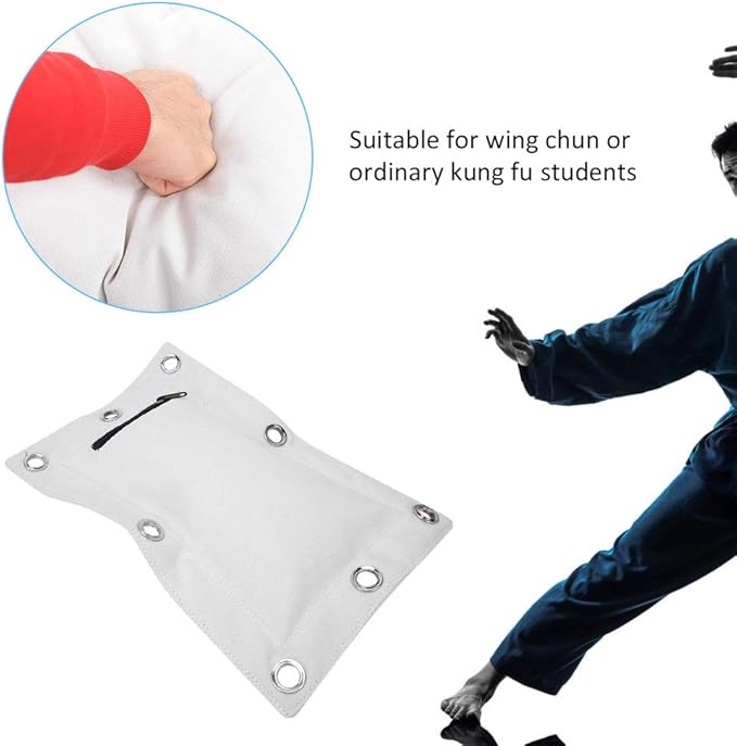 Punch Bag, Boxing Sand Bag, Wing Chun Wall Canvas Punch Empty Sand Bags Target with Zipper for Boxing Muay Thai