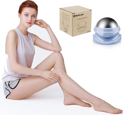 Ice Therapy Massage Roller Ball, Manual Massager for Trigger Point, Deep Tissue Massage, Alleviating Muscle Tension and Pain Relief, Suitable for Neck, Back, Shoulders, Arms, Legs, Thighs etc.
