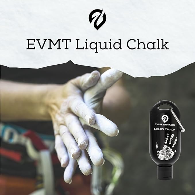 Liquid Chalk. Mess Free Gym Chalk for Weightlifting, Gymnastics, Rock Climbing, Dancing, and Lifting. Sweat Resistant and Long Lasting for Stronger Hand Grip. Package May Vary.