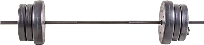 US Weight Barbell Set for home gym workout - Made in USA, Essential Home Gym Equipment for Strength Training
