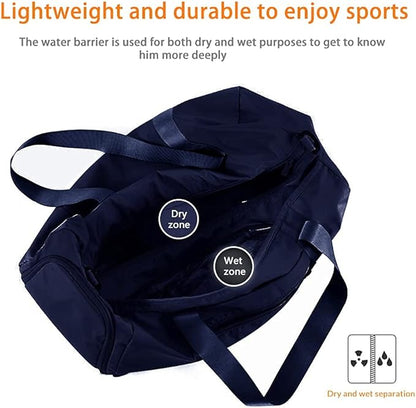 Sports Gym Luggage Travel Bag for Men and Women, Sports Gym Bag, Exercise Duffel Bag, Large Capacity and Light to Carry, Waterproof and Dirt-resistant Foldable Travel Bag ,Gear Blue
