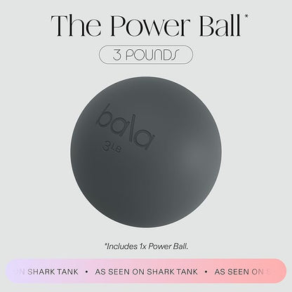 Bala Power Ball, Weighted Toning Exercise Ball for Pilates, Yoga, Home Fitness & More - Workout Ball for Strength & Core Training, Aerobics & Working Out to Improve Balance & Sculpt