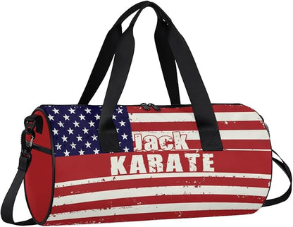 Personalized-Martial-Arts-Gear-Bag for Karate Teakwondo, Custom Jiujitsu Bag for Boys, Karate Teakwondo Bag for Gear Waterproof Lightweight Large USA
