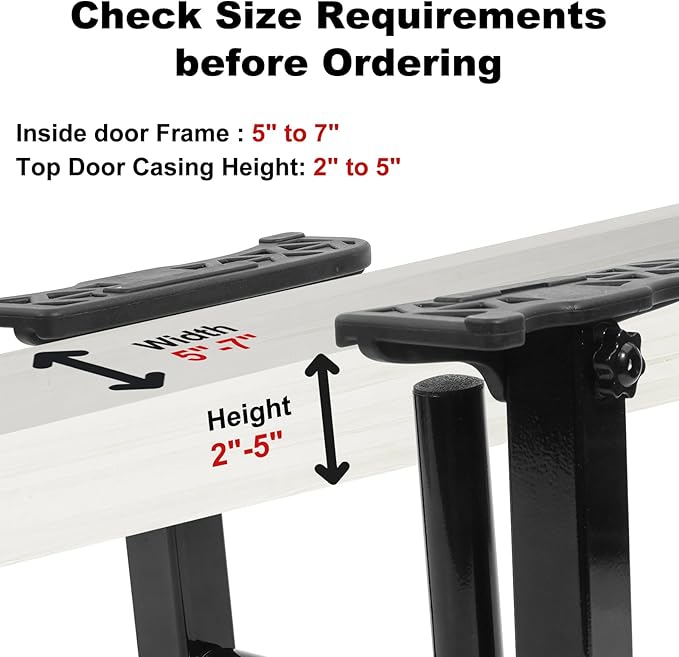 Upgrade Pull Up Bar for Doorway - Portable Strength Training Pull Up Bar Handles, Multi-functional Home Gym Fitness Equipment