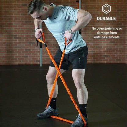 Stroops Slastix Toner Resistance Bands with Handles | Safe Sleeve Exercise Bands for Strength Training, Full Body Workouts, and Home Gym Fitness
