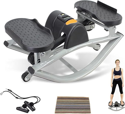 Rock Stepper,Step Rocker Side to Side,Lateral Rocking Fitness Stepper Home Workout Machine, Fitness Equipment Suitable for Home, Apartment, and Dormitory use