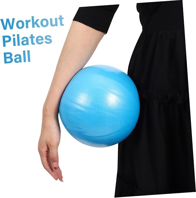 Mini PVC Yoga Ball Blue 1 Piece Anti-Burst Stability Trainer for Core Workout and Home Fitness Equipment