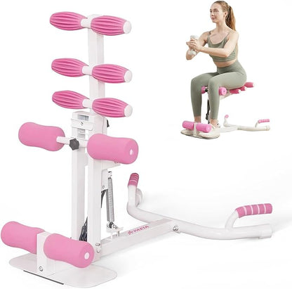 PAETA Squat Machine, Deep Squat Machine for Women, Glutes Workout Equipment with Adjustable Resistance Bands, Leg, Core & Ab Exercise Machine, Squat Assist Trainer for Home Gym