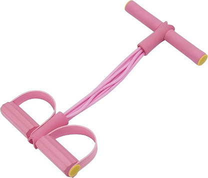 Multifunction Tension Rope, 6-Tube Elastic Resistance Bands, Pedal Resistance Band with Handles, Natural Latex Exercise Bands for Abdomen Waist Arm Leg Stretching & Fitness Training