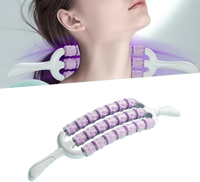 Handheld Massage Roller Stick Yoga Muscle Relaxation Roller Massage Hammer Fitness Manual Massage Tool for Gym Boys Girls