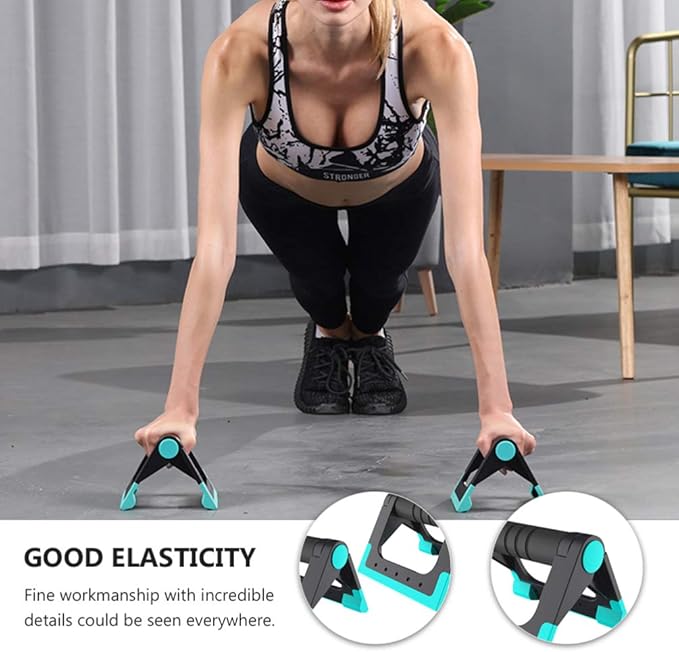 Wakauto Push Up Bars Strength Training - Push Up Bars Pushup Stands Handstand Bars, Non-slip Parallettes Bars for Strength Training and Calisthenics - Home Gym Workout Fitness Machines