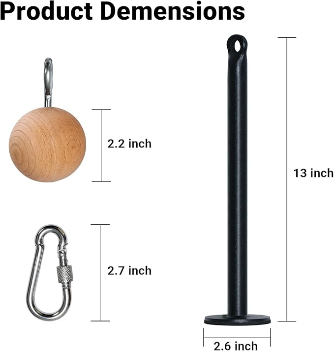 Pinch Grip Strength Training Set, Beech Wood Pinch Block Grip Set with Loading Pin, Rock Climbing Power Finger Forearm Hand Exerciser Strength Training Strengthener Equipment For Home Gym