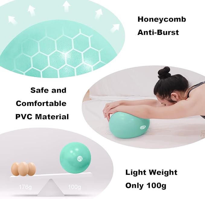 Exercise Ball for Workouts, Anti-Burst and Slip Resistant Yoga Ball for Gym Fitness and Physical Therapy