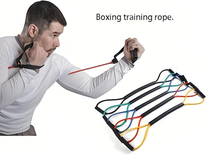Boxing Resistance Bands for Strength and Speed Training, Boxing Training Equipment with Varied Resistance Levels Enhance Your Boxing Skills Fit for Fighters, Athletes and Fitness