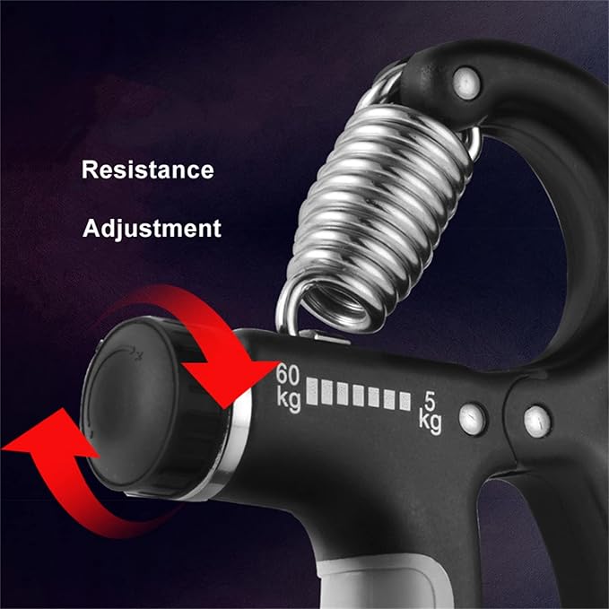 YOWOCAL Hand Grip Strength Trainer, Forearm Exerciser, 22-132Lbs (10-60kg), Non-Slip Gripper, for Athletes to Muscle Building and Injury Recovery