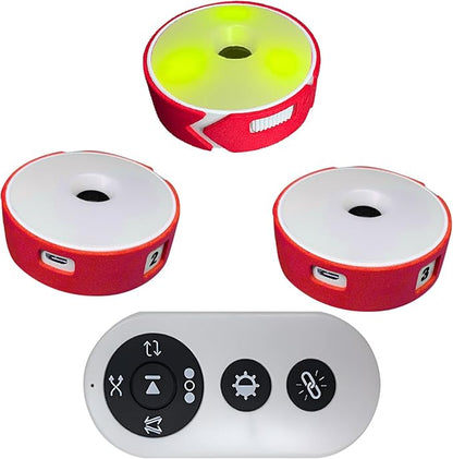 3 Pcs Sports Agility Lights, Reaction Training Lights, USB Charging Agile Reaction Training Lamp Set, Quick Response Training Lights, Improves Reaction Time & Agility for Athletes, Trainers