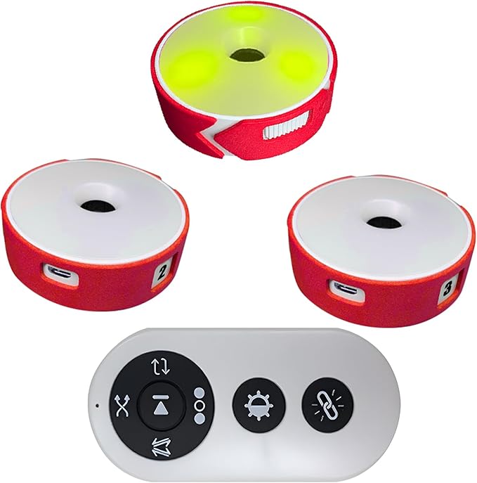 Sports Agility Lights Training Kit, 4 Modes Reaction Training Lights with USB Charging Sports Reaction Training Lights Speed for Athletes, Trainers & Fitness Trainers