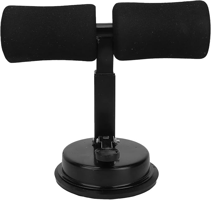 Sit-up Aid, Sit Up Bar for Floor, Portable Adjustable Sit Up Equipment with Sit-Up Foot Holder, Household Fitness, Abdominal Muscle Exercise, for Body Building(black)
