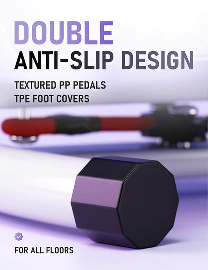 Waist Twister Machine Exercise, Ab Twist Board with Smart LED Digital Counter, Supports 300 lbs, Noiseless, Anti-Slip, Compact Portable for Home Gym Workout Equipment