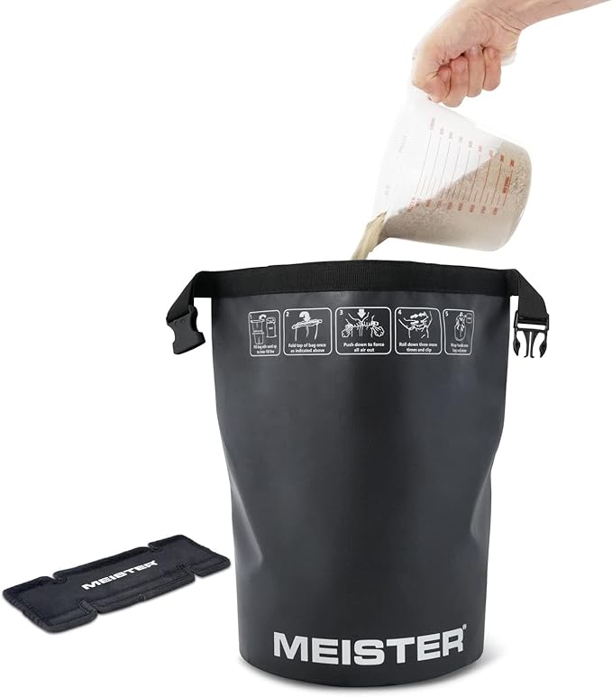 Meister BEAST Portable Sand Kettlebell - Soft Sandbag Weight - 15lb / 6.8kg - Black
