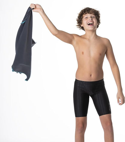 Flow Swim Gear Flow Hydro Sport Towel - Microfiber Quick Dry Swimming Towels for Swim, Pool, Triathlon, and Other Water Sports in Medium and Large Sizes (Gray, X-Large (72" X 40"))