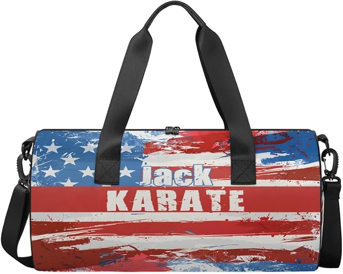 Personalized-Martial-Arts-Gear-Bag for Karate Teakwondo, Custom Jiujitsu Bag for Boys, Karate Teakwondo Bag for Gear Waterproof Lightweight Large USA