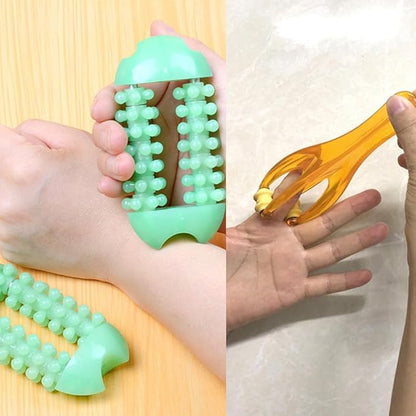 2 Pack Finger Massager Roller Set Hand Massager Trigger Finger Therapy Tool for Arthritis and Joint Pain Relief Blood Flow Circulation Improvement Repetitive Strain Relief Carpal Tunnel Symptom