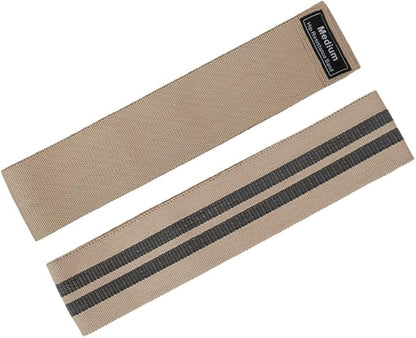 Hip Resistance Bands Set, 3 Resistance Levels - Light, Medium, Heavy, with Carry Pouch