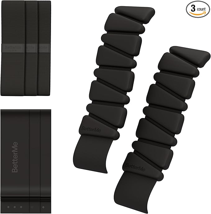 BetterMe Pilates Travel Kit – Pilates Loop Bands, Weight & Resistance Bands – Portable Pilates Kit for Women – Compact Home & Travel Workout Equipment Set