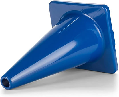 Champion Sports High Visibility Flexible Vinyl Cones for Sports Training, Agility Drills, Field & Gym Marking Sets