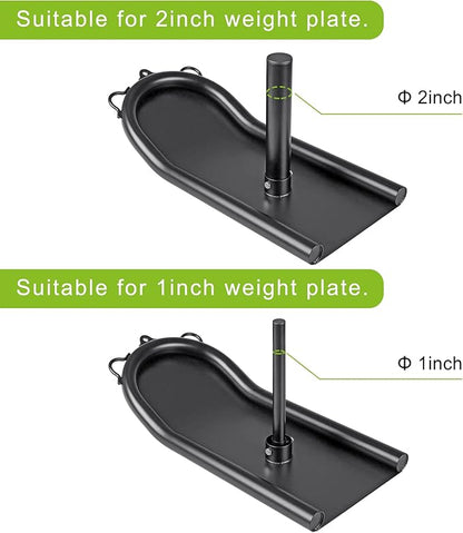 Kipika Weight Sled, Workout Sled, Fitness Strength Training Sled, Speed Training Sled for Athletic Exercise, Speed Improvement, Easily Through Obstacles, Suitable for 1" & 2" Weight Plate