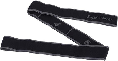 Exercise Strap Yoga Stretch Assist Strap with 8 Numbered Loops, Band for Yoga Pilates Dance and Gymnastics Workout, People Dancing Assistance(Grey)