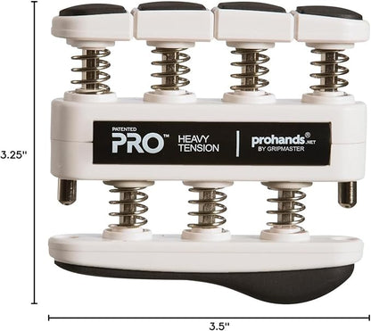 Prohands PRO Hand Exerciser, Finger Exerciser (Hand Grip Strengthener), Spring-Loaded, Finger-Piston System, Isolate and Exercise Each Finger