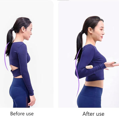 Correct Postures Exercise Stick Mobility Fitness Poles Portable Wood Training Stretching Tool For Women Kids Open Shoulder