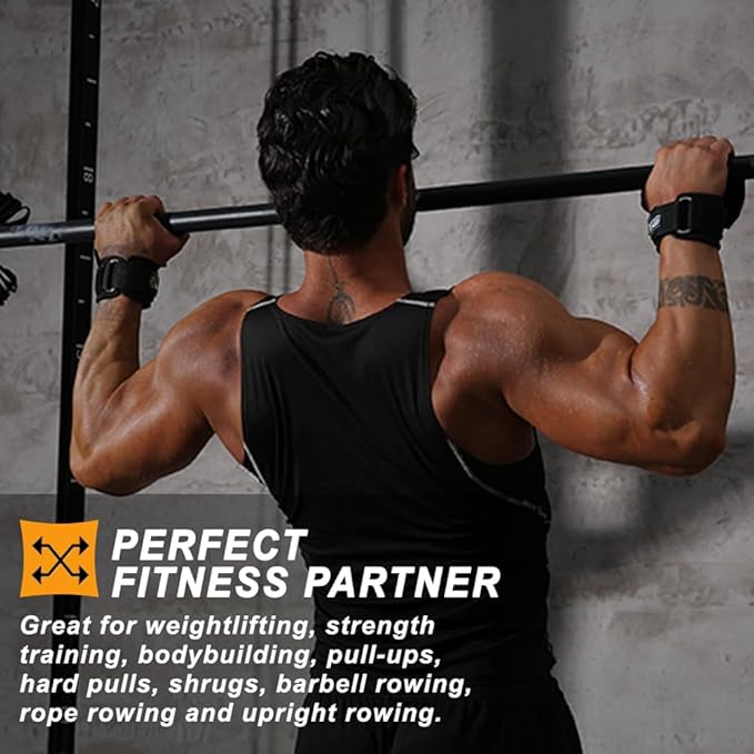 TAVIEW Wrist Straps for Weightlifting for Maximum Grip Support - Lifting Deadlift Strap & Weight Lifting Grips Gloves for Working Out Pull Up Deadlifting & Shrugs