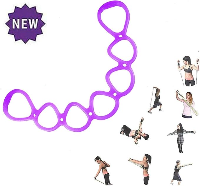 7 Ring Jelly Tube Chest Expander, Fitness Stretch Strap Resistance Exercise Band Chest Arm Expander Exerciser Portable, Yoga Pilates Boxing Core Muscle Training Tube Bands