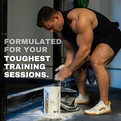 Ironclaw Gym Chalk - 10oz. Premium Gym Chalk for Powerlifting, Weightlifting, Crossfit, Strongman | Used by World Champion Powerlifters | Anti-Slip, Long-Lasting Performance for Maximum Lifts