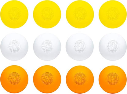 Signature Lacrosse Ball Set - Packs of 2, 4, 8, 12, and 120 - No Chemical Smell Massage Balls, Myofascial Release Tools, Back Roller, Muscle Knot Remover