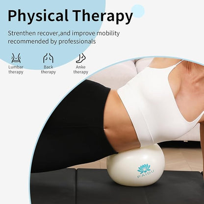 Pilates Ball 10-inch Core, Anti-Explosion and Anti-Slip Mini Yoga Balls, Suitable for Pilates, Yoga, Core Training, Physical Therapy, Balance, Stability, Stretching Exercises