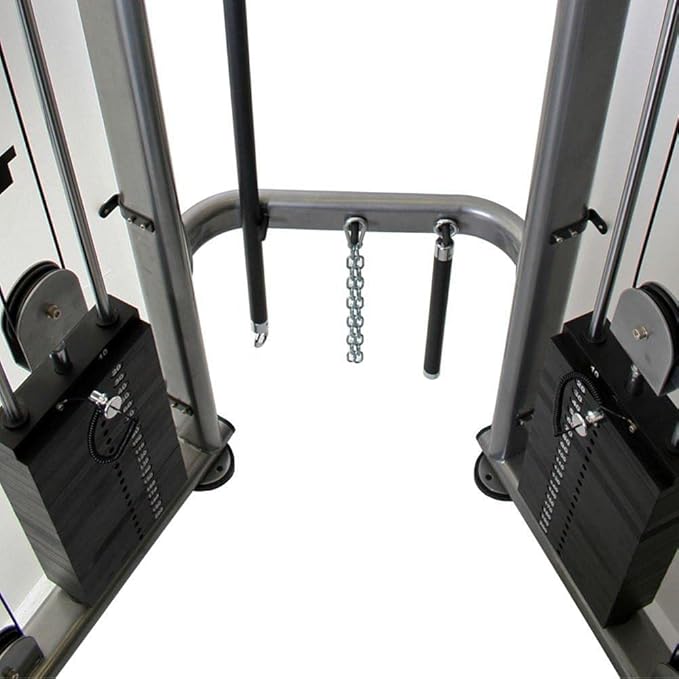 TKO Functional Trainer 9050 - Black Steel Functional Trainer with 420 lbs Resistance