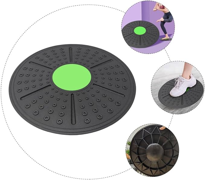 Alipis Fitness Training Balance Board for Core Stability and Posture Improvement PP Material Yoga and Pilates Exercise Accessory with Anti-slip Massage Surface for Home Gym