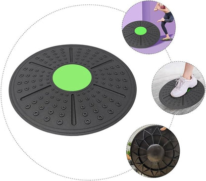 Alipis Fitness Training Balance Board for Core Stability and Posture Improvement PP Material Yoga and Pilates Exercise Accessory with Anti-slip Massage Surface for Home Gym
