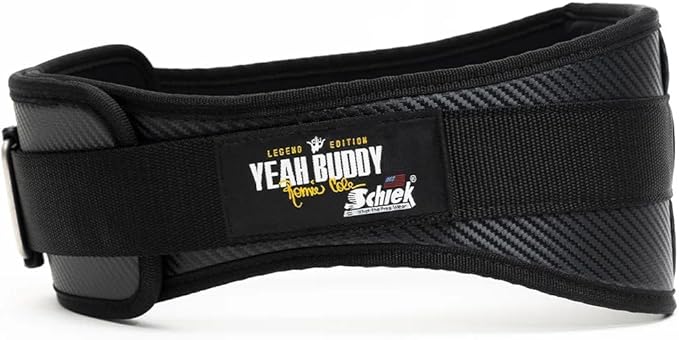 Schiek Sports Ronnie Coleman 4006 Weightlifting Belt - Lumbar Support Weight Lifting Belt - Carbon Fiber and Nylon