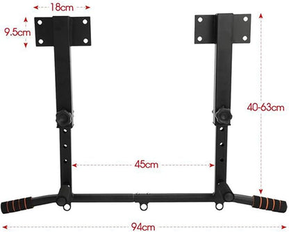 Wall-Mounted Pull-Up Bar, Home Fitness Equipment, Comfortable Grip, Wall-Mounted Pull-Up Trainer, Load-Bearing 300Kg