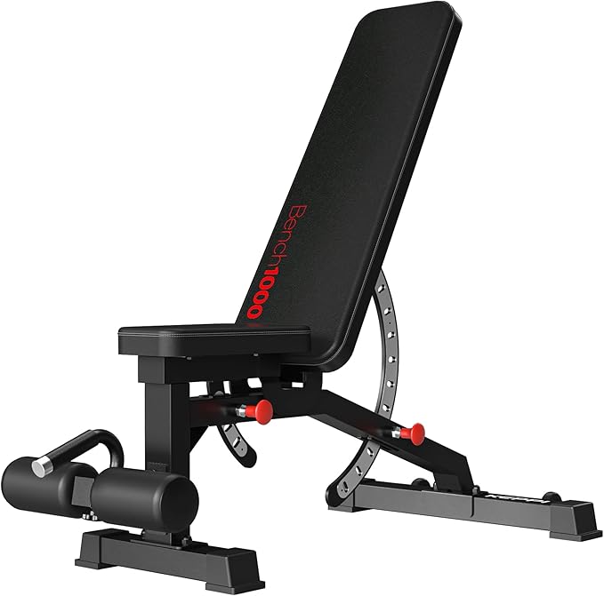 Keppi 1000LB Weight Bench - Adjustable Workout Bench Press Set for Home Gym Strength Training, Incline Decline Flat Sit Up Bench for Full Body Strength Training