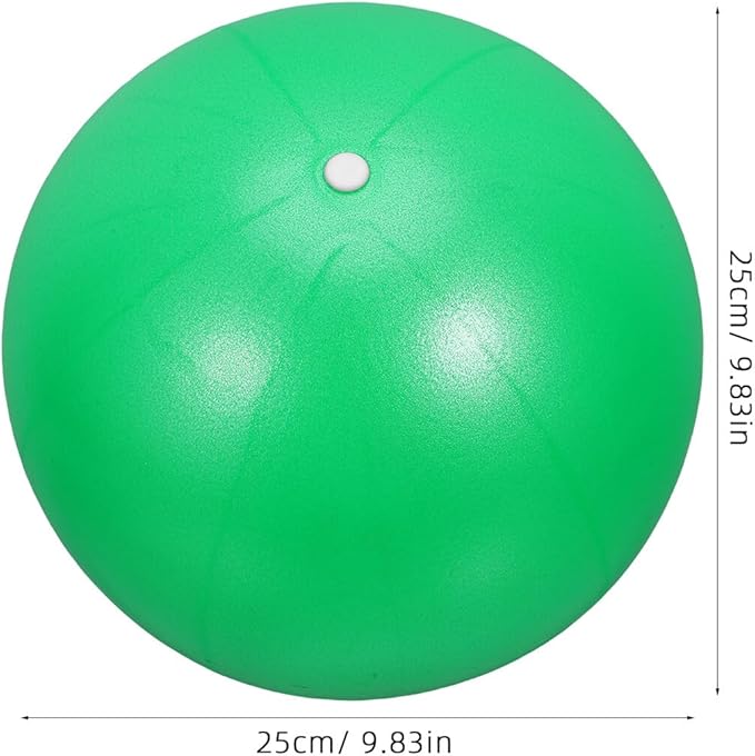 Cabilock 2pcs Small Exercise Balls 25cm Anti-Burst Soft Workout Stability Balls for Core Strength Pilates Balance Training Home Gym Fitness