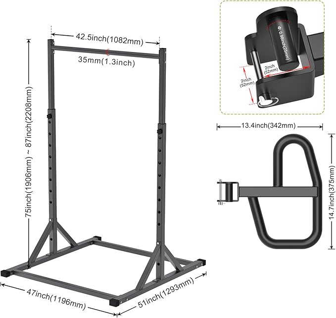 SELEWARE Power Cage Accessories, Dip Handles, Pull‑Up Stations, and Multi‑Grip Training Attachments