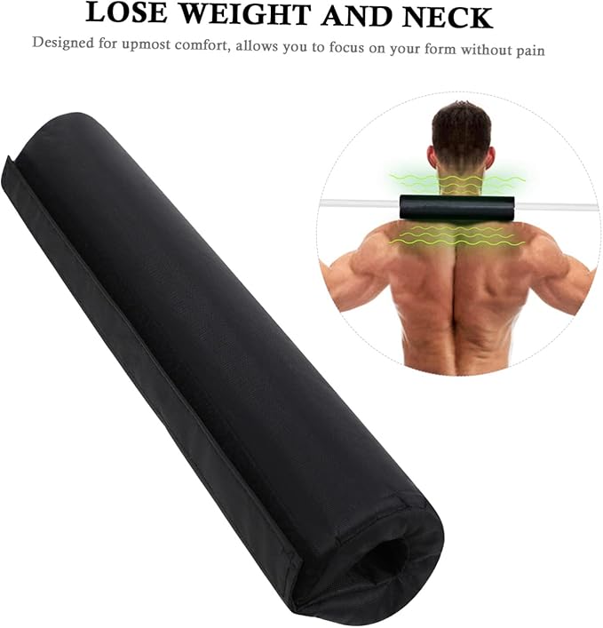 Toyvian 2Pcs Barbell Pad Shoulder Protective Squat Pads for Weightlifting High Density Neck Cushion Gym Equipment for Squats Lunges Hip Thrusts Easy Installation Non Slip