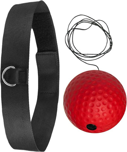 Reaction Balls Training Set - 3-Size Ball Pack, React Reflex Balls All Ages Headband, Free Cord, Child Boxing Training Headband ReactBall | Portable Fitness Reflex Ball for Home Gym Outdoor
