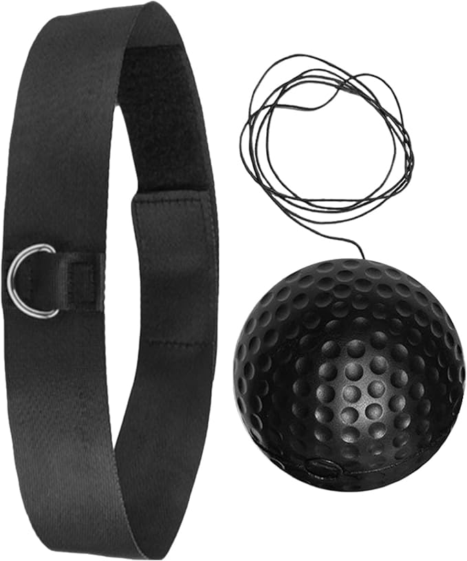 Reaction Balls Training Set - 3-Size Ball Pack, React Reflex Balls All Ages Headband, Free Cord, Child Boxing Training Headband ReactBall | Portable Fitness Reflex Ball for Home Gym Outdoor